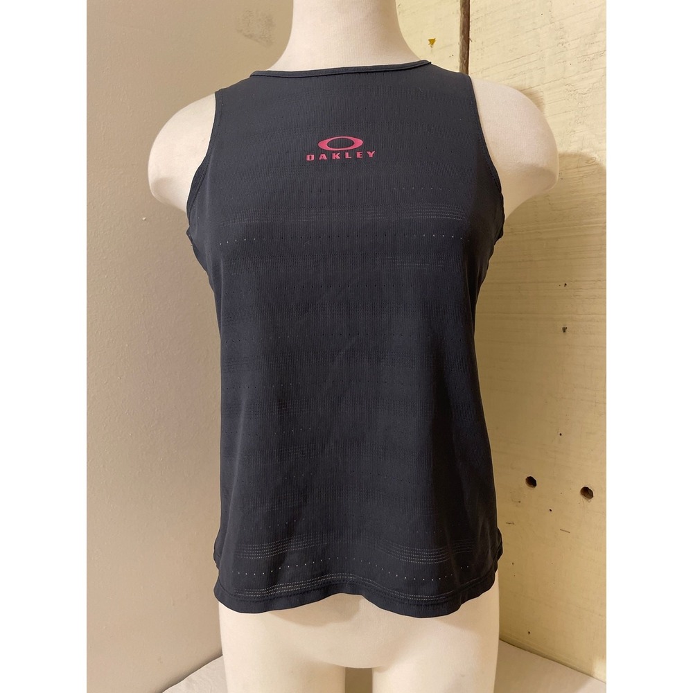 Oakley Womens SIze Large Performance Fit Mesh Style Tank Top Workout Active Gym